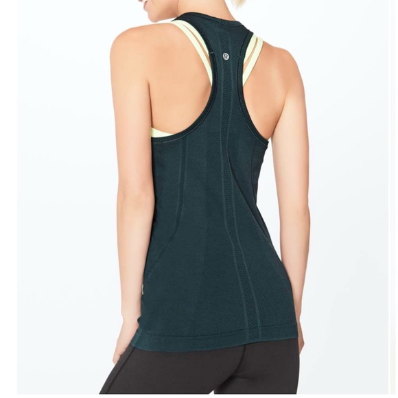 lululemon athletica Tops - Lululemon swiftly tech tank top sea steel blue green 10